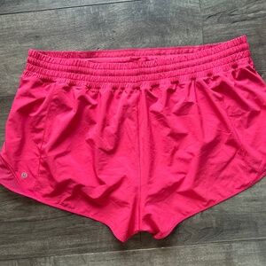 Lululemon hotty hot shorts pink plus size